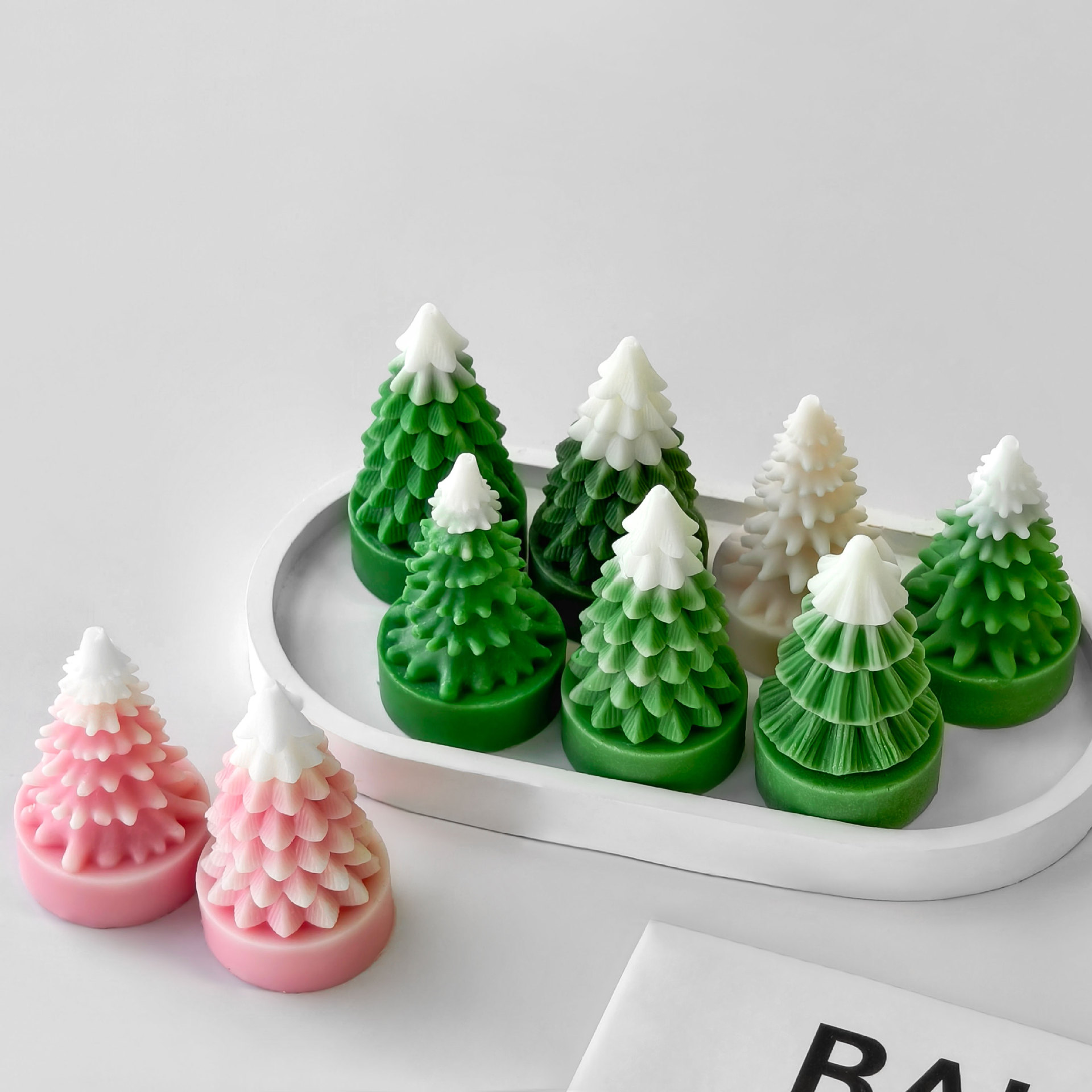 ミニシリコンクリスマスツリーモールド,DIY,手作り,アロマ - Candle Supplies Store のレビューと価格