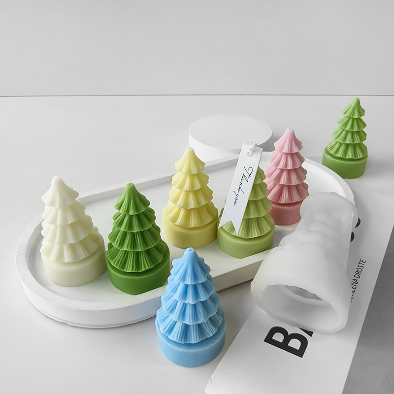 ミニシリコンクリスマスツリーモールド,DIY,手作り,アロマ - Candle Supplies Store のレビューと価格