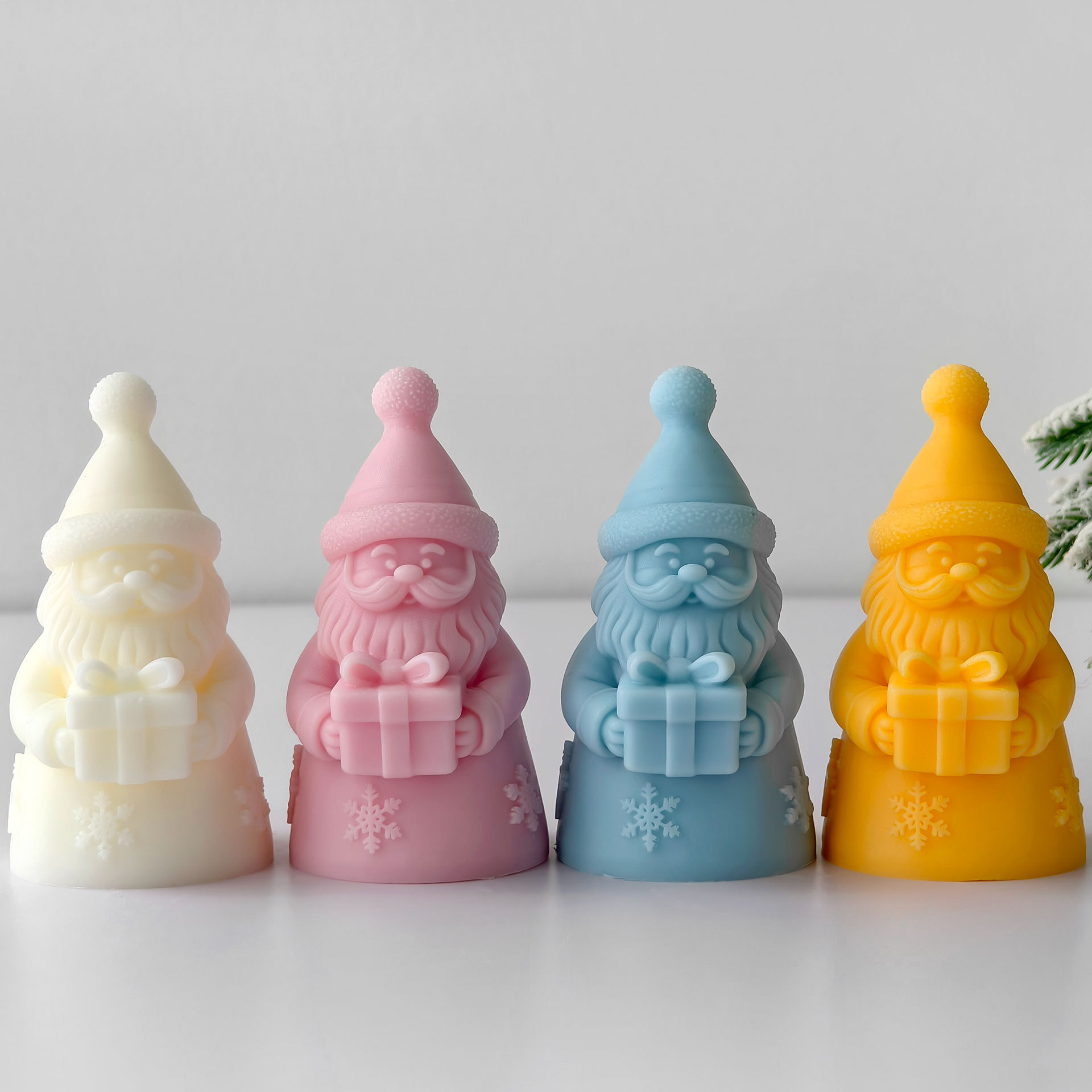 サンタクロースギフトボックスシリコーン型手作りアロマキャンド - Candle Supplies Store のレビューと価格
