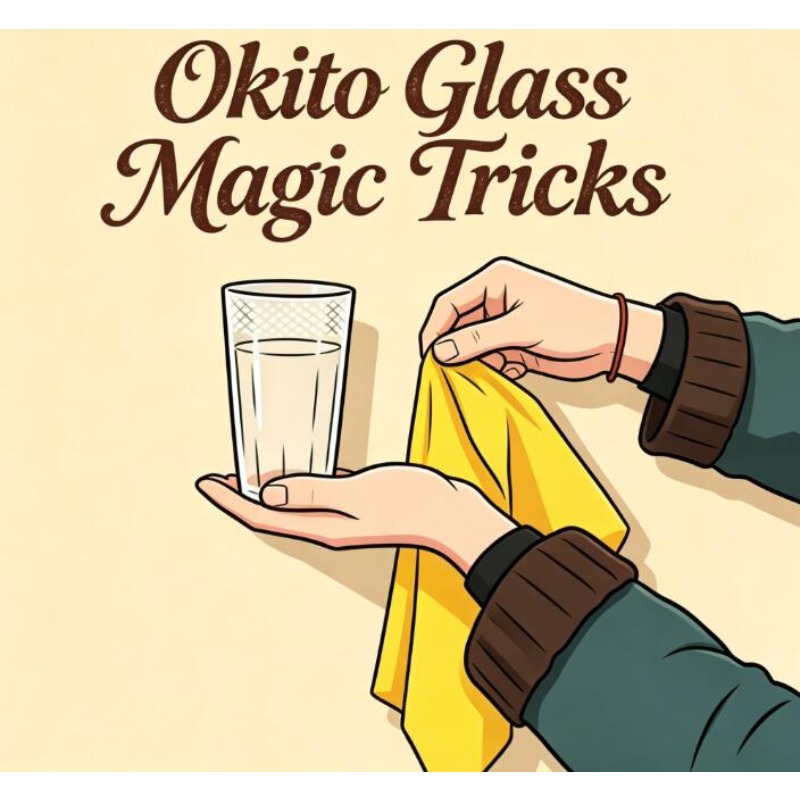 オキト・グラス・マジック・トリック：カップから現れるシルク、 - Your Candle Supplies のレビューと価格