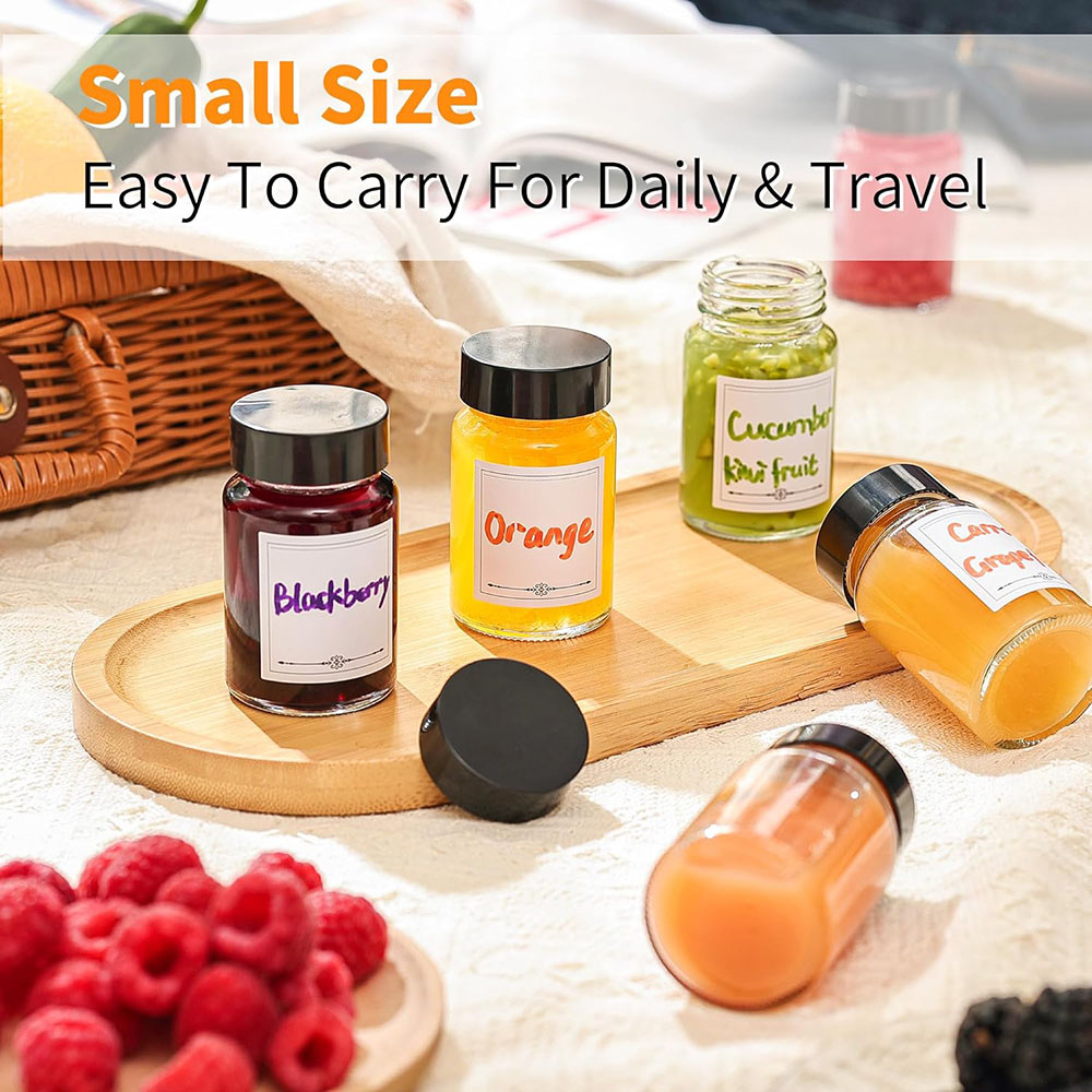 小さなガラスショットボトル、漏れ防止トラベルミニクリアジャー - Mason Jar 8Oz のレビューと価格