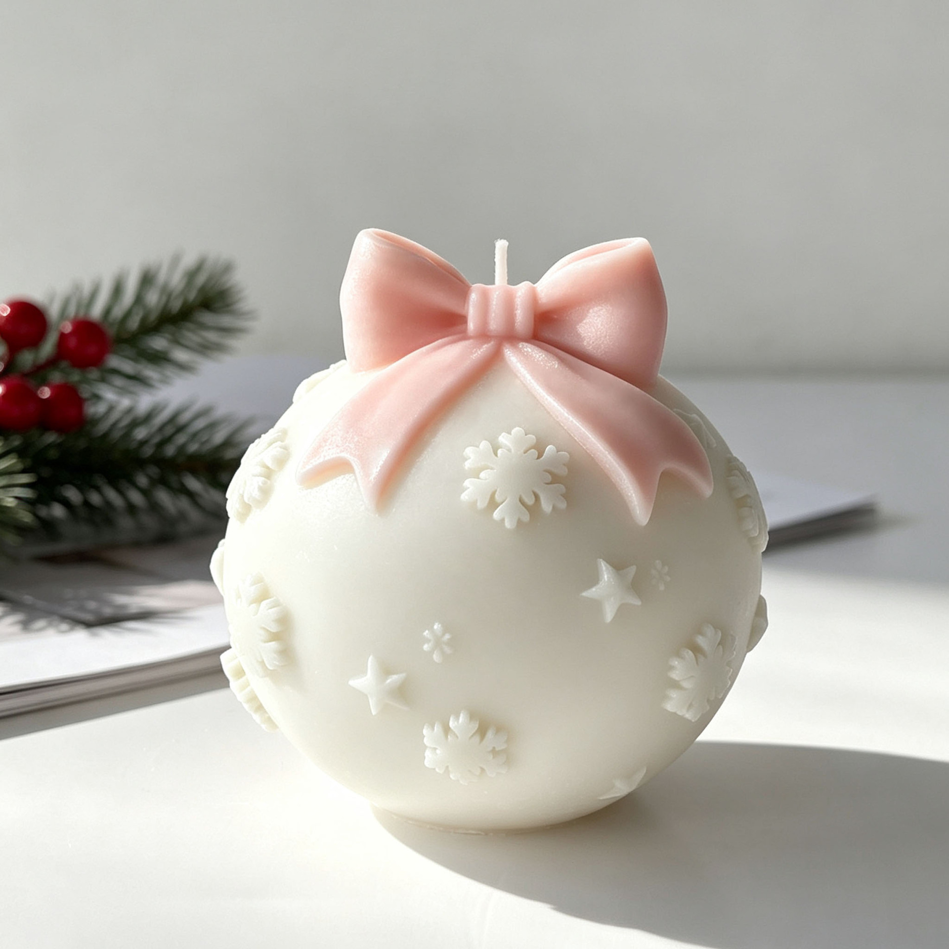 DIY 蝶ネクタイクリスマスボールシリコーン型球体フォームア - Candle Supplies Store のレビューと価格