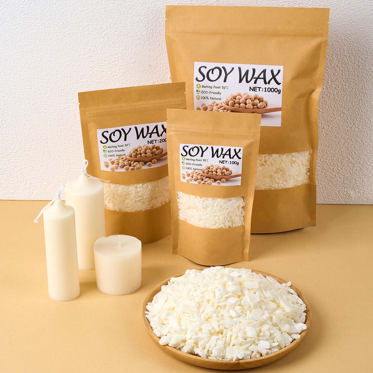 1 ポンドピュアホワイト大豆ワックス DIY 手作りキャンド - Candle Supplies Store のレビューと価格