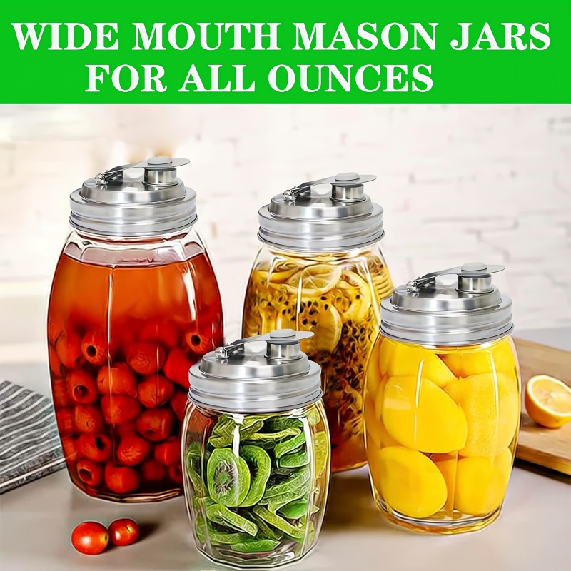 1/2パック メイソンジャー ステンレス製 注ぎ口付き蓋、再 - Mason Jar 8Oz のレビューと価格